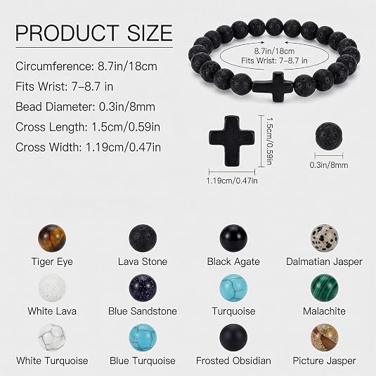 Cross Bead Bracelet