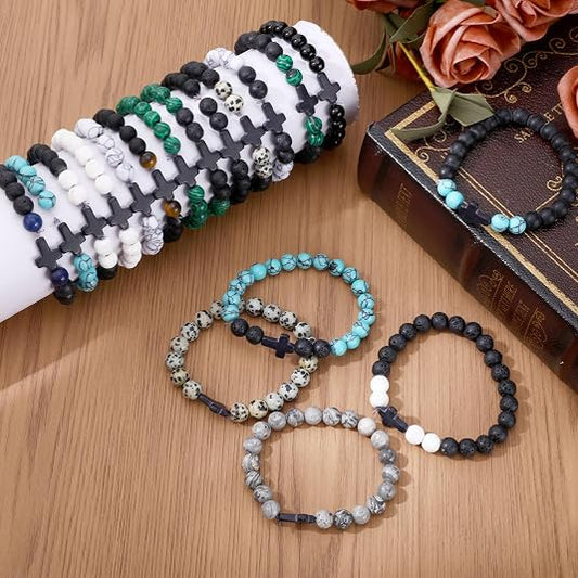 Cross Bead Bracelet