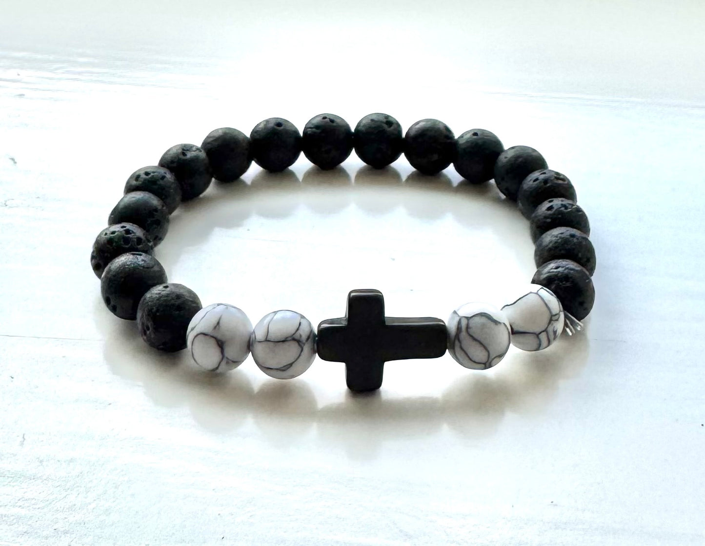 Cross Bead Bracelet